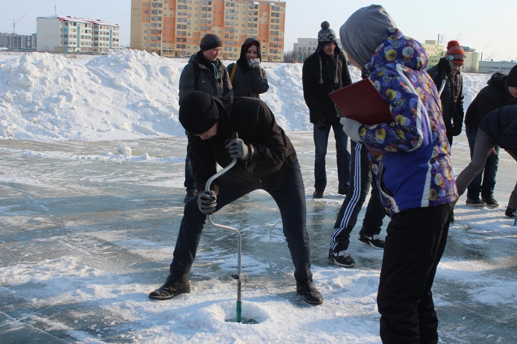 22 марта прошел спортивно-экологический конкурс "Аэрация озера Сайсары"